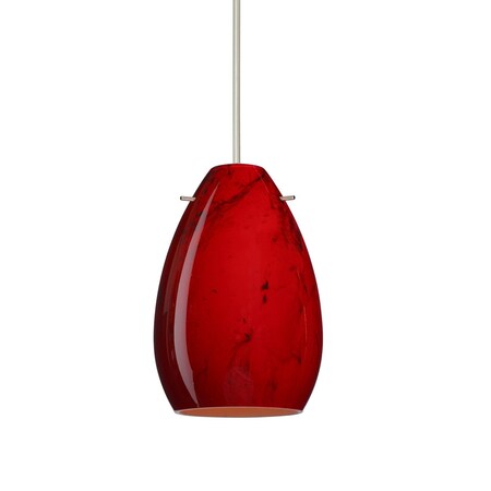 Besa Lighting Pera 6 Cord Pendant, Magma, Satin Nickel Finish, 1x50W Halogen 1XT-1713MA-SN
